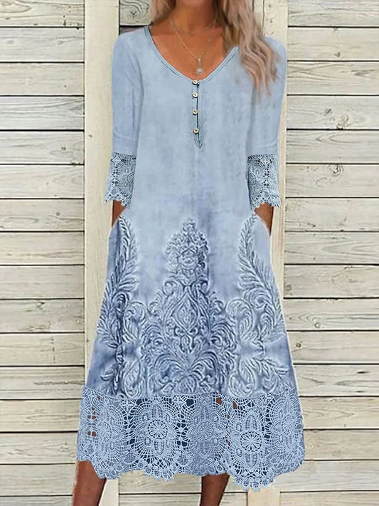 Robe en dentelle à encolure en cœur pour femmes : Romance intemporelle