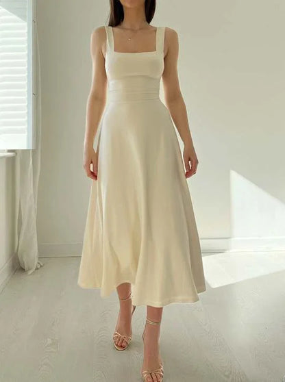 Katara - Robe midi double face en bambou biologique avec poches