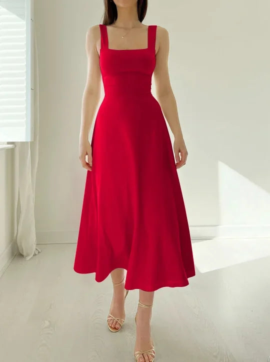 Katara - Robe midi double face en bambou biologique avec poches