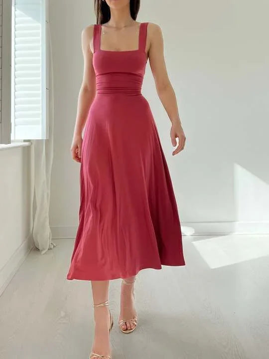 Katara - Robe midi double face en bambou biologique avec poches