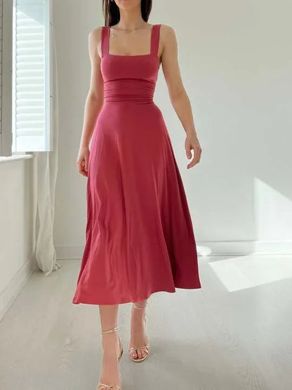 Katara - Robe midi double face en bambou biologique avec poches