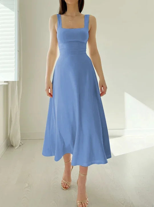 Katara - Robe midi double face en bambou biologique avec poches