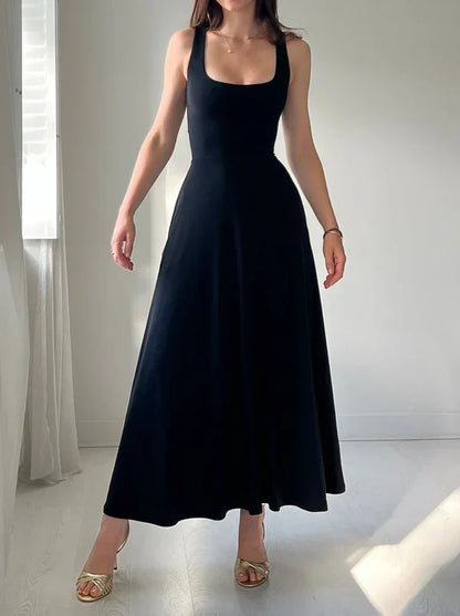 Katara - Robe midi double face en bambou biologique avec poches