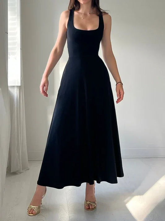 Katara - Robe midi double face en bambou biologique avec poches