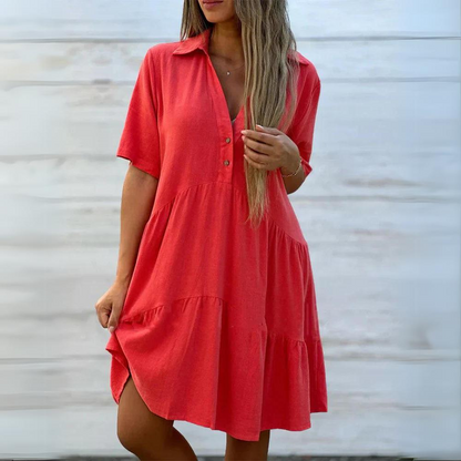 Katja - Robe élégante avec boutons