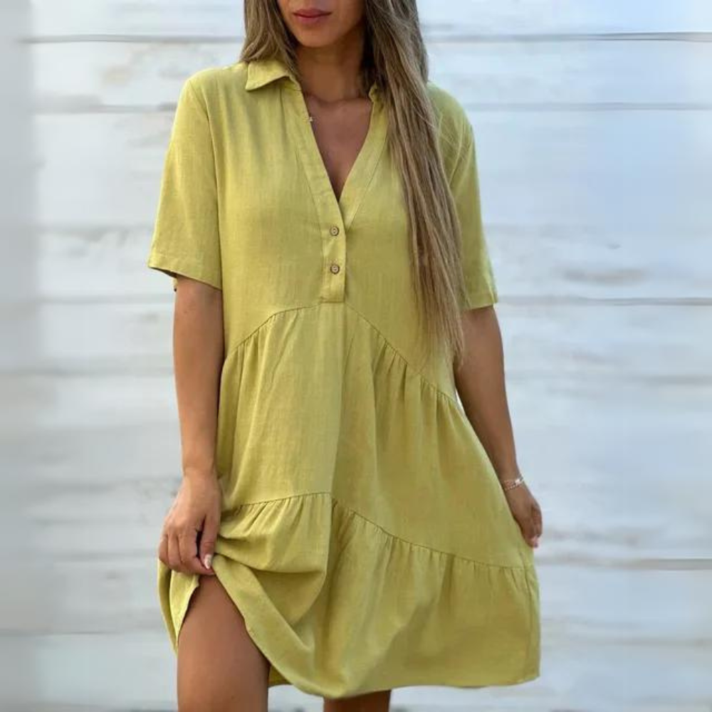 Katja - Robe élégante avec boutons
