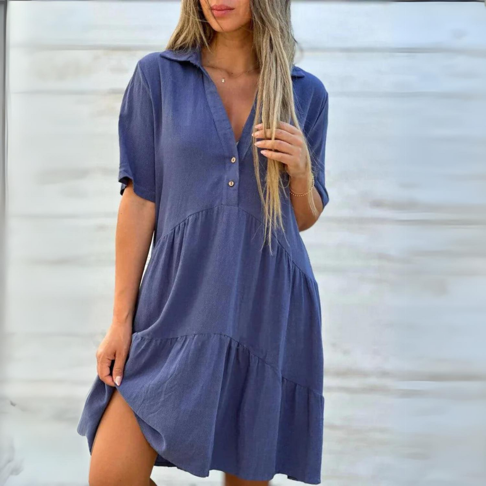Katja - Robe élégante avec boutons