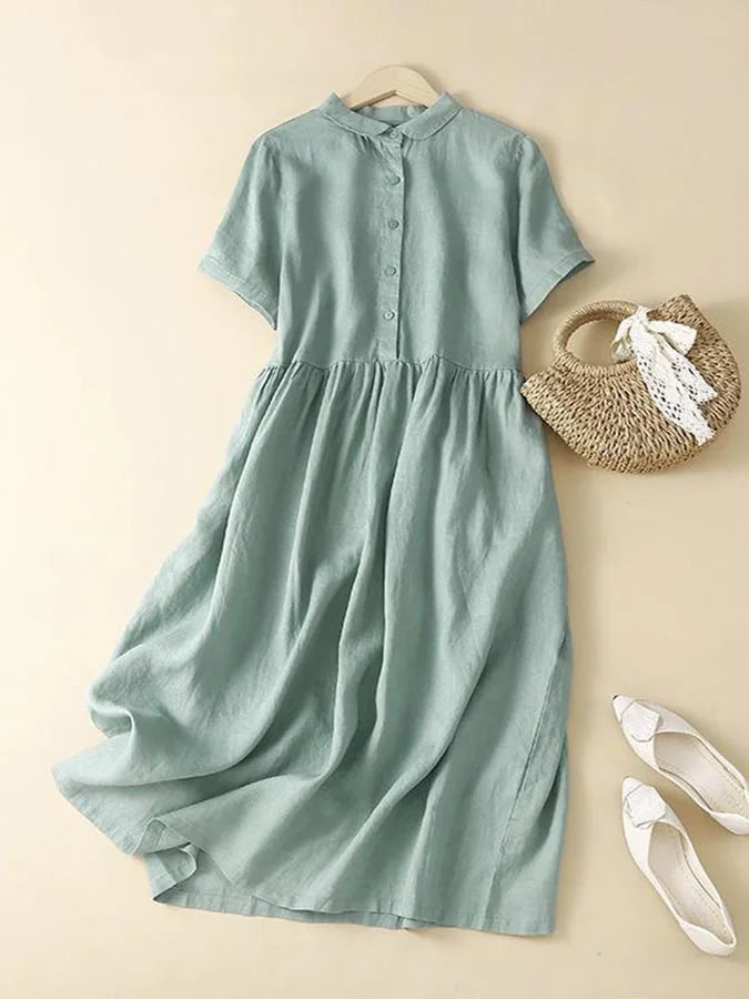 Robe décontractée en coton et lin : Simple Summer Comfort