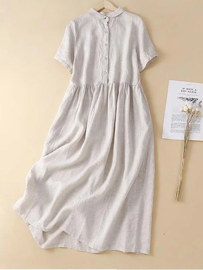 Robe décontractée en coton et lin : Simple Summer Comfort