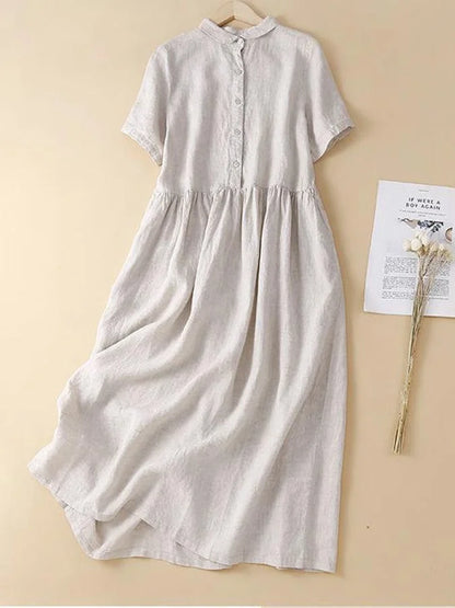 Robe décontractée en coton et lin : Simple Summer Comfort