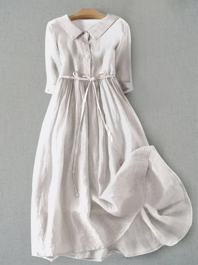Robe en coton Harper : élégance simple et littéraire