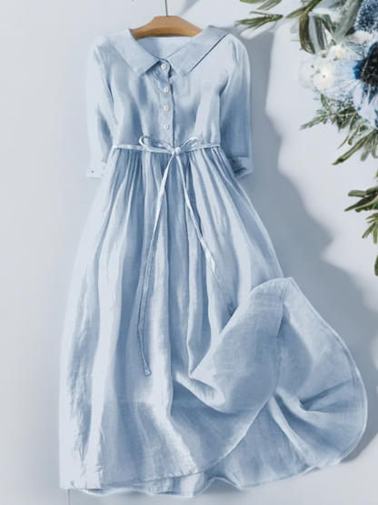 Robe en coton Harper : élégance simple et littéraire