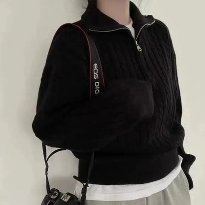 Mica - Pull Tricoté Mi-Long pour Femmes