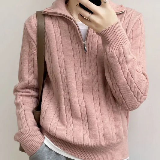Mica - Pull Tricoté Mi-Long pour Femmes