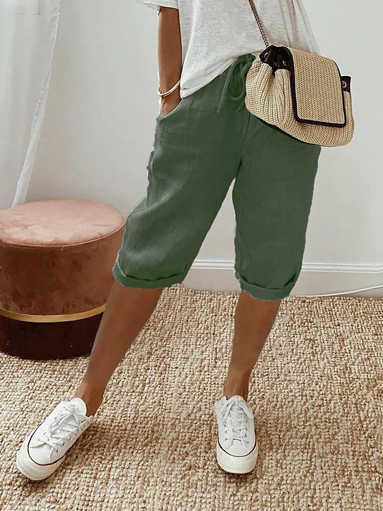 Pantalons en coton pour femmes