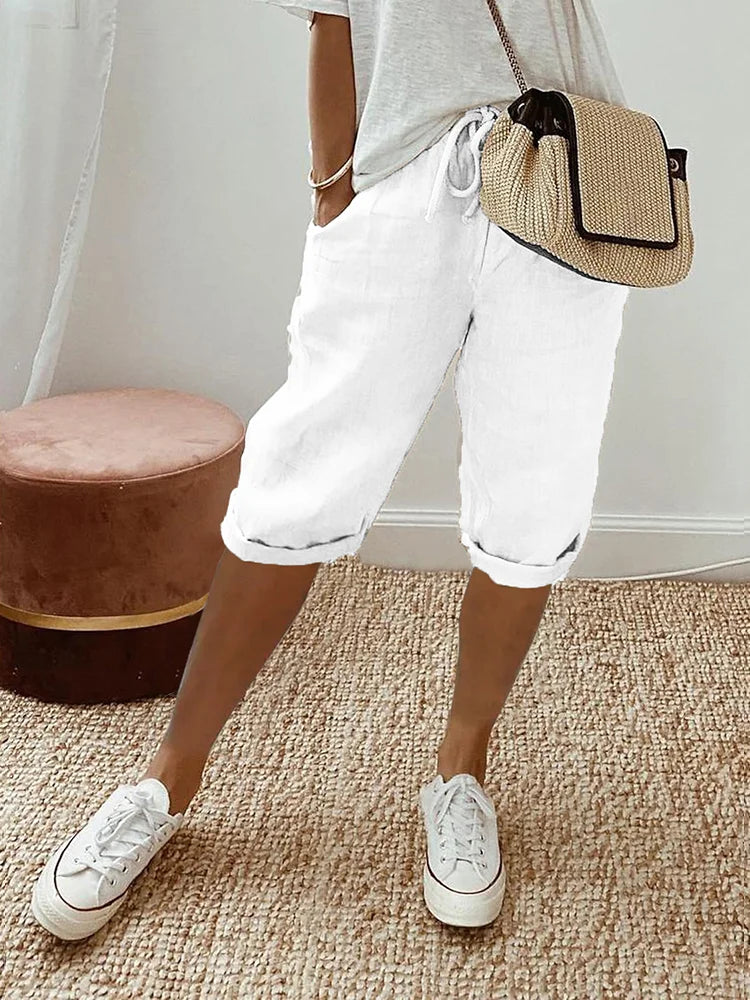 Pantalons en coton pour femmes
