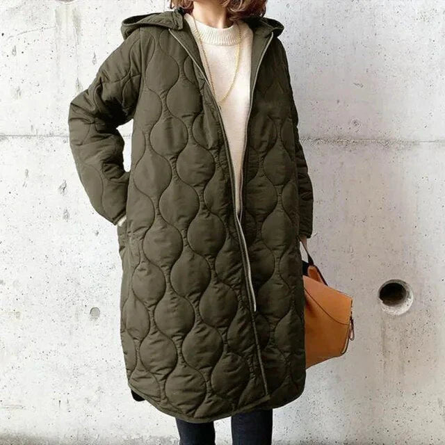 Danielle | Parka Femme à Motifs avec Capuche Chic et Confortable