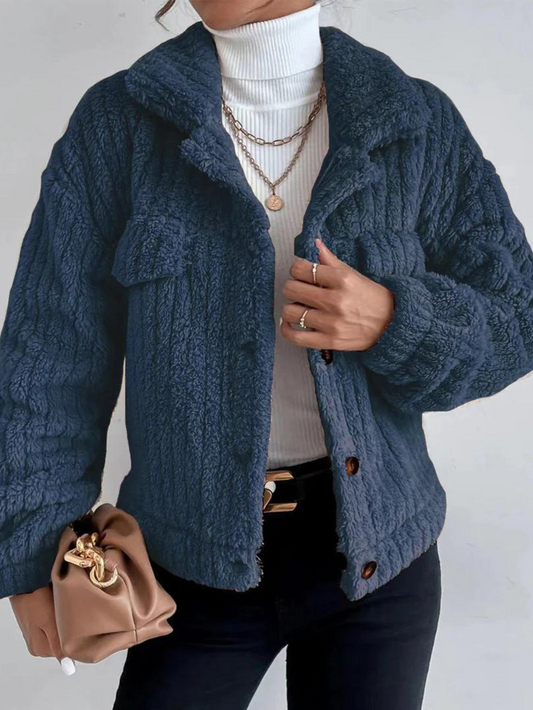 Veste en peluche épaisse pour femmes - Leila
