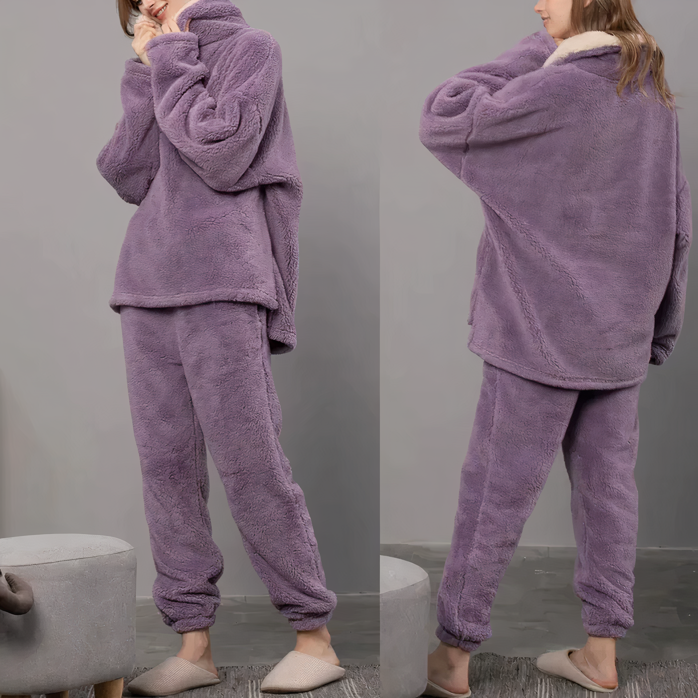 Ensemble pyjama en polaire pour femme - Londyn