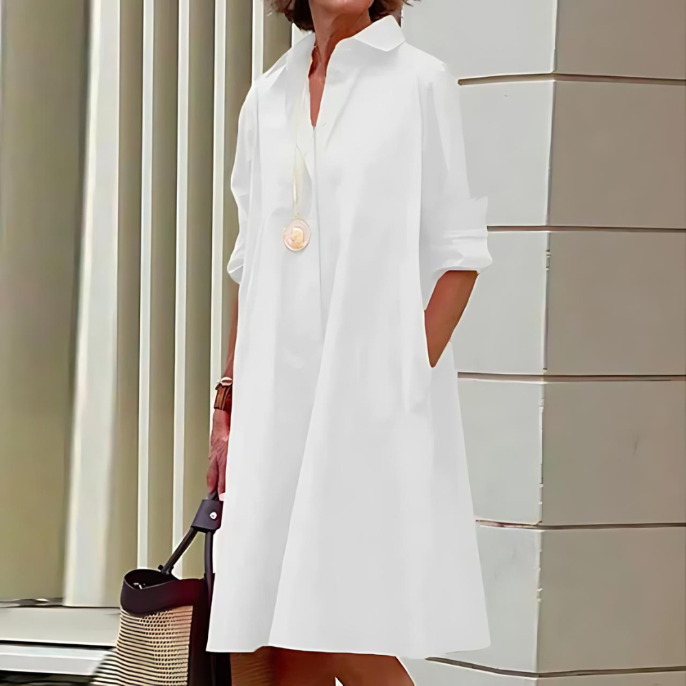 Lyra - Robe à manches longues avec poches