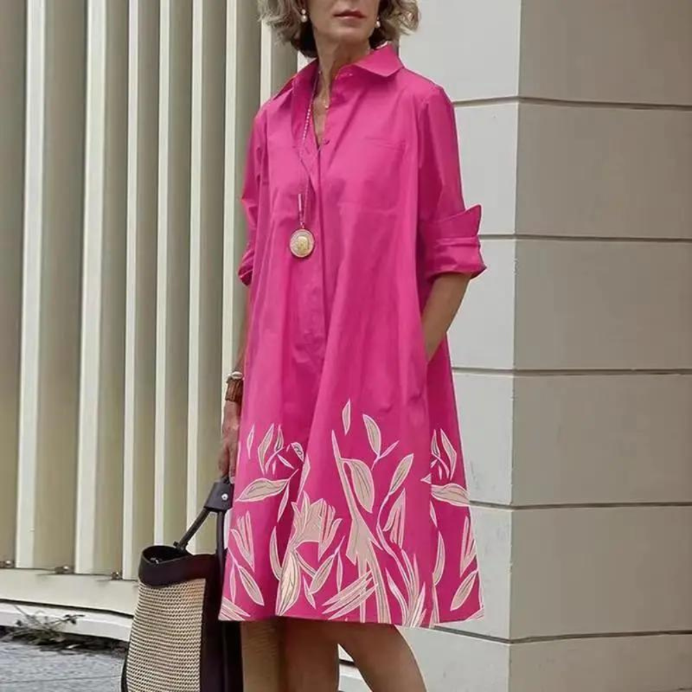 Lyra - Robe à manches longues avec poches