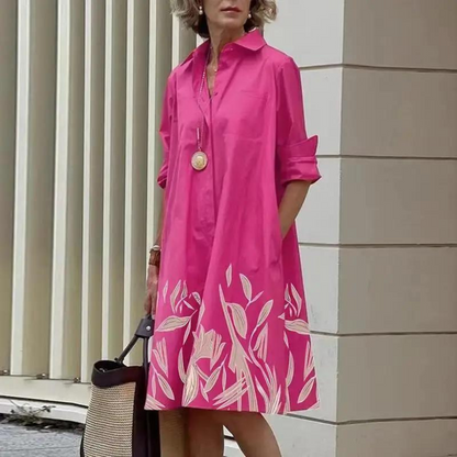 Lyra - Robe à manches longues avec poches