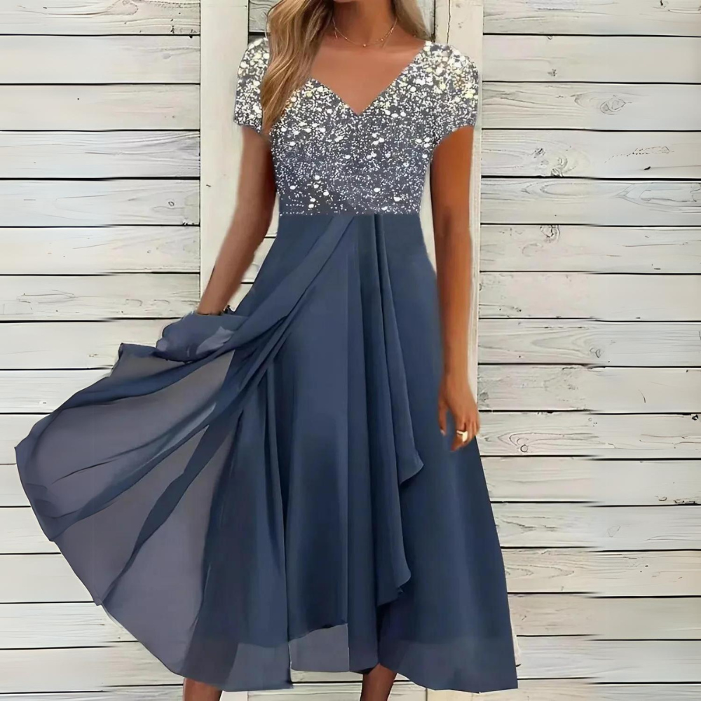 Lexi - Robe féminine chic en mousseline