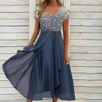 Lexi - Robe féminine chic en mousseline