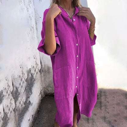 Lieve - Robe chemise et lin
