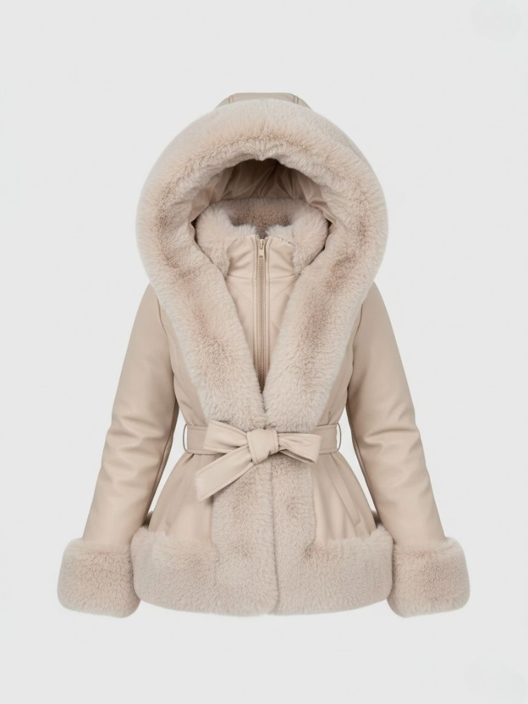 Lina | Manteau d’Hiver Femme avec Capuche Chic et Confortable