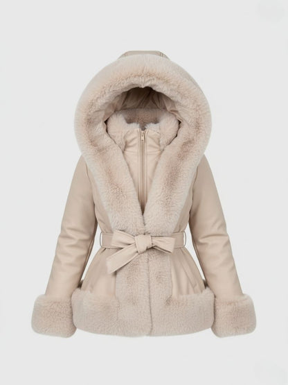 Lina | Manteau d’Hiver Femme avec Capuche Chic et Confortable