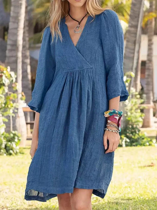 Robe en lin de la collection Kelly - Crossed Comfort
