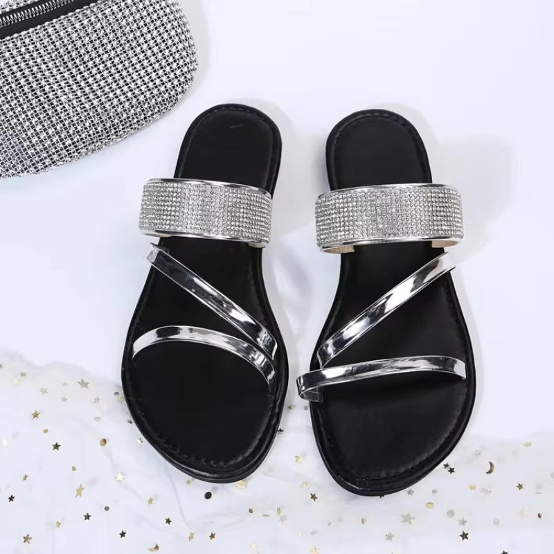 Luisa - Sandales de luxe à talon plat