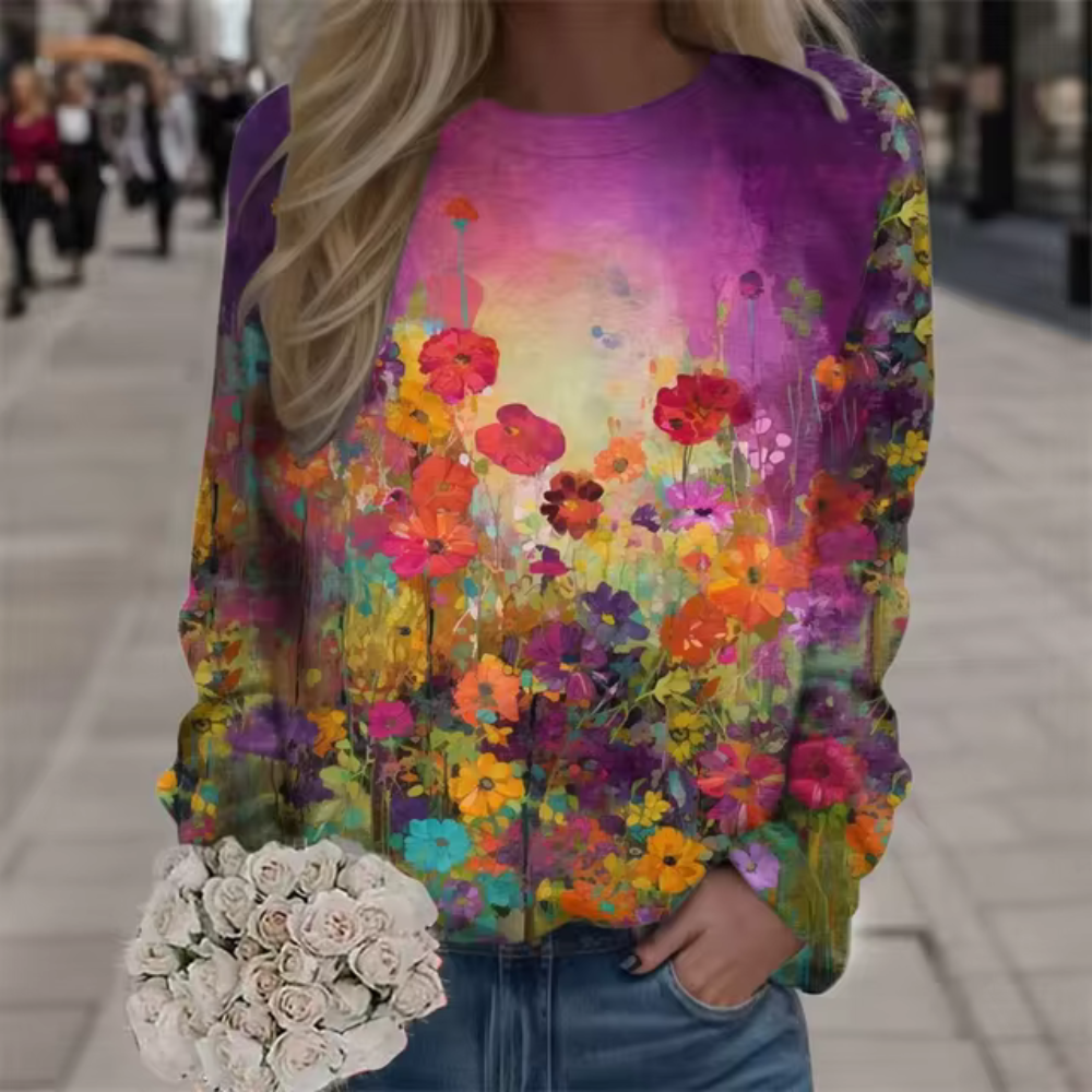 Lummi - Casual Floral Long Sleeve