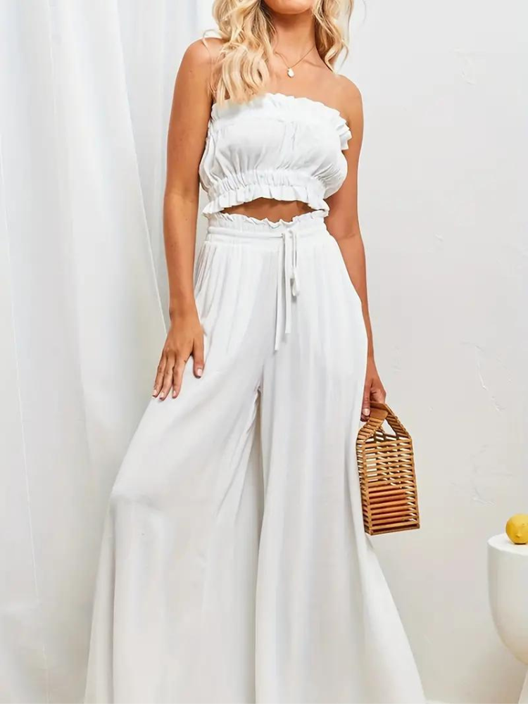Pantalon taille haute pour femme