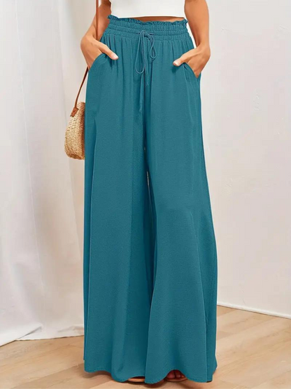 Pantalon taille haute pour femme