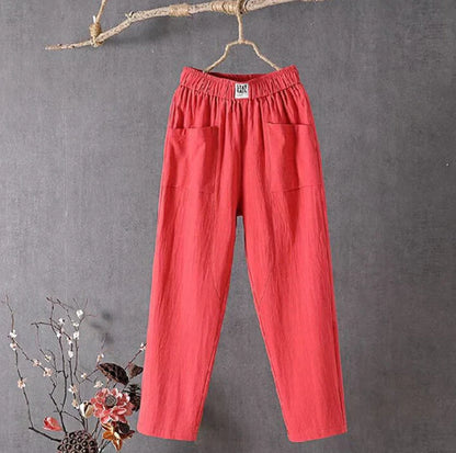 Pantalon décontracté en coton