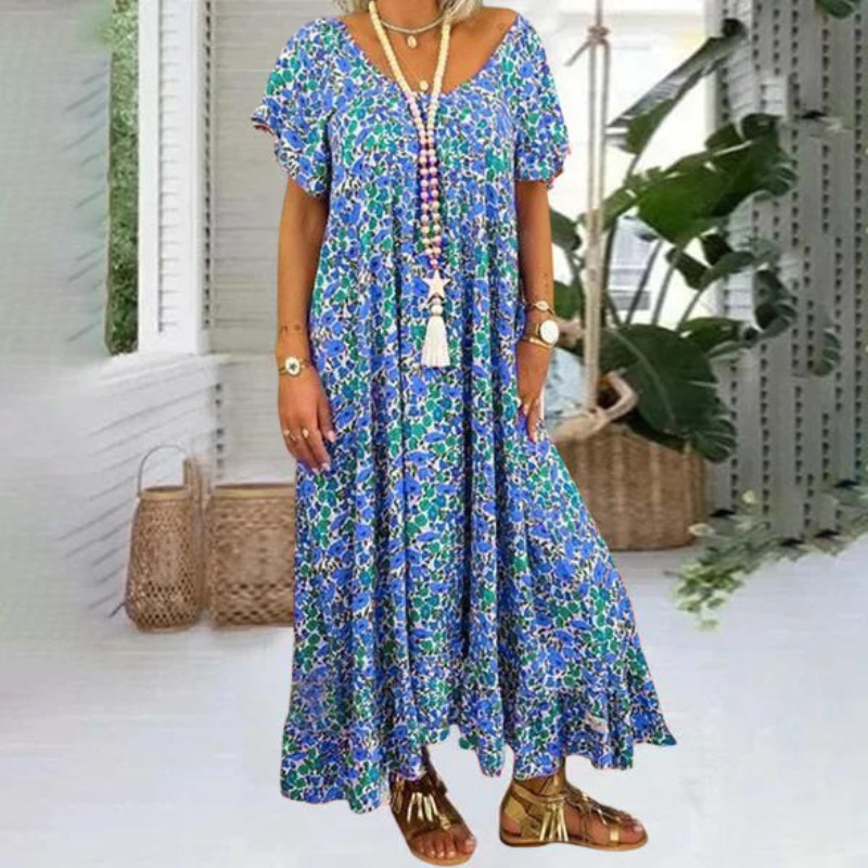 Marina - Robe longue bohème classique
