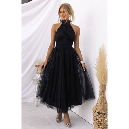Marisol - Robe élégante et lisse sans panneau au dos