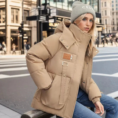 Veste d'hiver doublée en duvet - Noir - Idéal pour les journées froides
