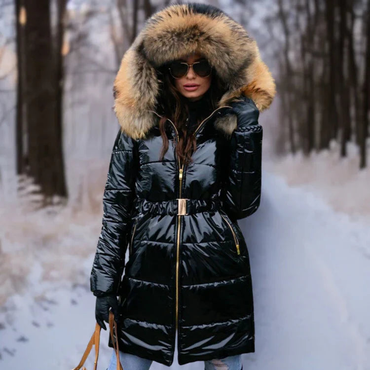 Dorothea | veste chaude et brillante avec capuche