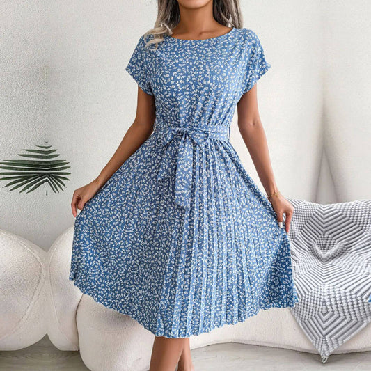 Robe d'été décontractée pour femme avec imprimé décontracté