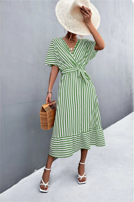 Mevaira | Robe d'été classique à rayures
