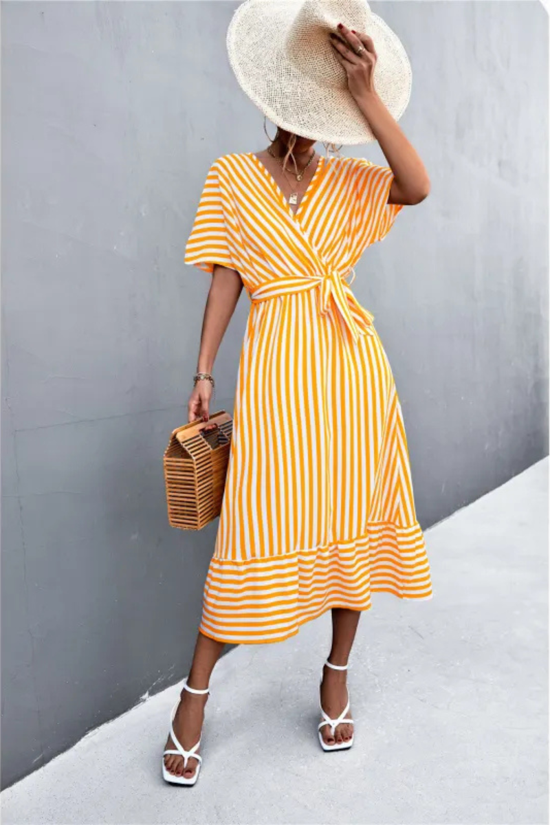 Mevaira | Robe d'été classique à rayures