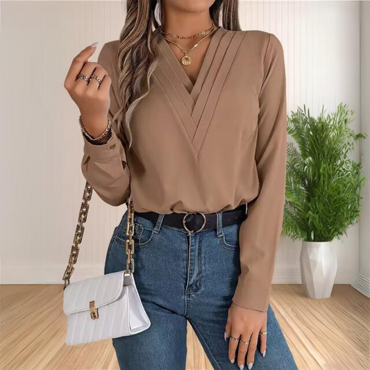 Mildrith - Blouse de bureau élégante