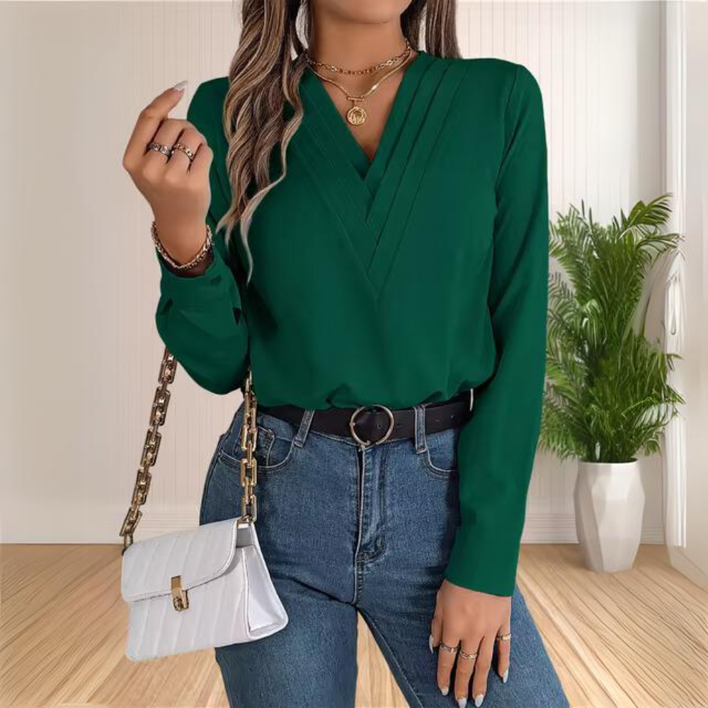 Mildrith - Blouse de bureau élégante