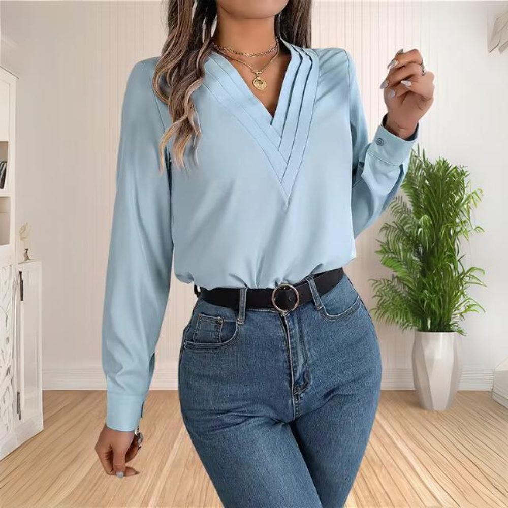 Mildrith - Blouse de bureau élégante