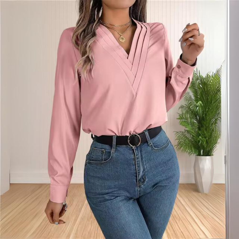 Mildrith - Blouse de bureau élégante