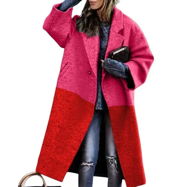 Milla - long manteau de laine chaud dans des couleurs ravissantes