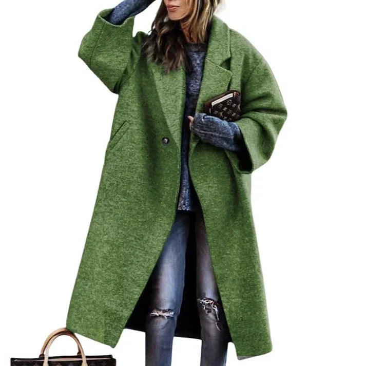 Milla - long manteau de laine chaud dans des couleurs ravissantes